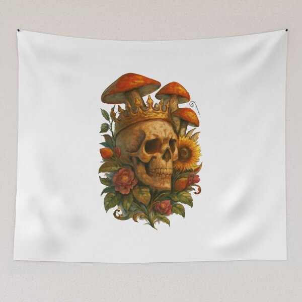 Item preview, Crowned Skull in Bloom designed and sold by FBA.