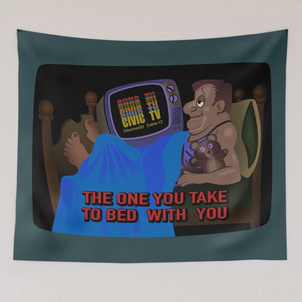 Item preview, CIVIC TV: The one you take to bed with you  designed and sold by Hose A. Carrillo.