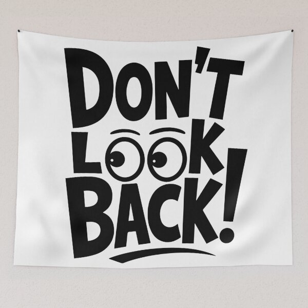 Item preview, Don't look back motivational typography t shirt design designed and sold by AtonuHaque.