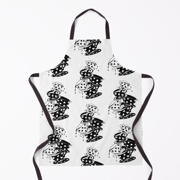 Item preview, Time for Tea - Teacups in Black and White Alice in Wonderland designed and sold by rossartstudio.