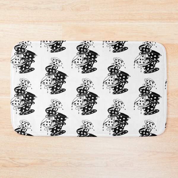 Item preview, Time for Tea - Teacups in Black and White Alice in Wonderland designed and sold by rossartstudio.