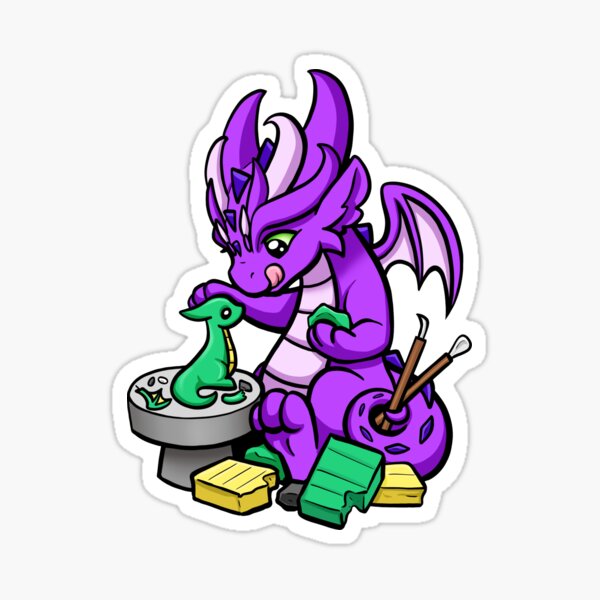 Sculptor Dragon Sticker