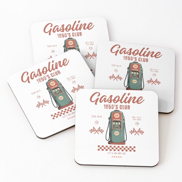Item preview, Vintage Gasoline Lettering – Retro Fuel Typography Design for Classic Car & Garage Apparel designed and sold by Thehatinthecat.