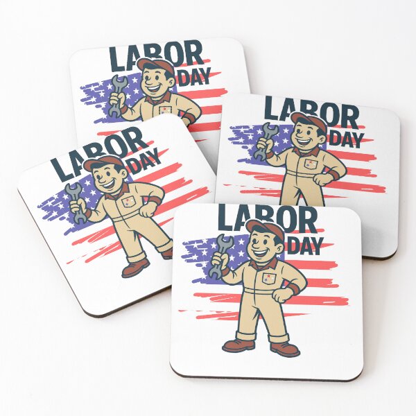 Item preview, Labor Day Mechanic – Retro Patriotic Worker Design designed and sold by Lunaria Arts.