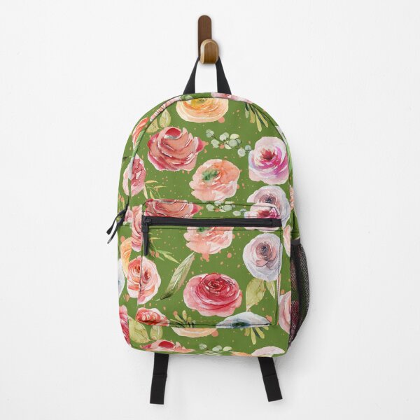 Item preview, Roses with Green Background designed and sold by Millie Pasquale.