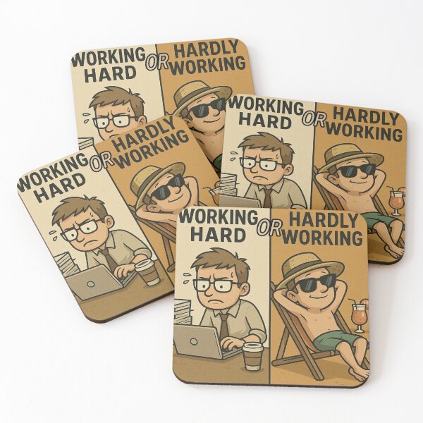 Item preview, Working Hard or Hardly Working? designed and sold by EfraimFunArt.