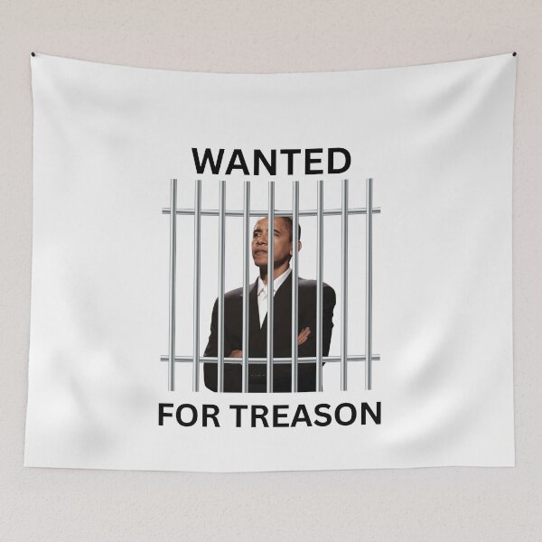 Item preview, Barak Obama Wanted For Treason designed and sold by RocknRollTrivia.