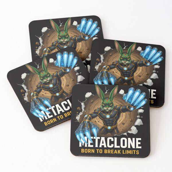 Item preview, Metaclone Cyber Rabbit Hero – Futuristic Warrior with Energy Claws designed and sold by Sitred123.