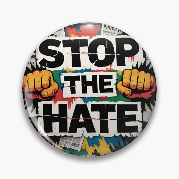 Item preview, Bold Urban “Stop the Hate” Street Art Design designed and sold by RedRockArtUt.