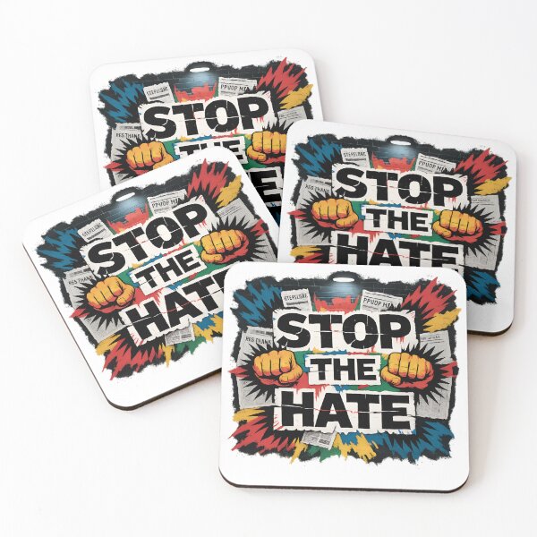 Item preview, Bold Urban “Stop the Hate” Street Art Design designed and sold by RedRockArtUt.