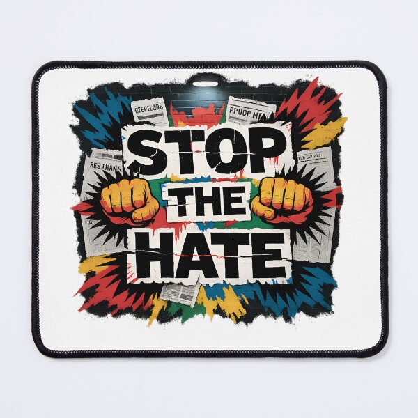 Item preview, Bold Urban “Stop the Hate” Street Art Design designed and sold by RedRockArtUt.