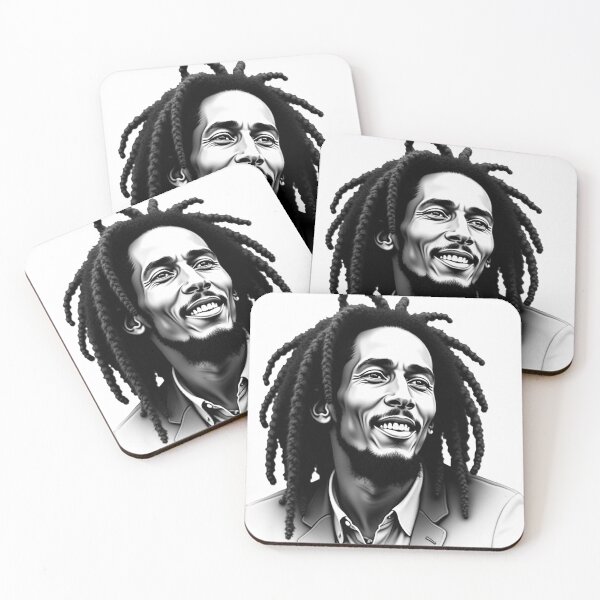 Item preview,  Black and white art, fantastic Bob Marley portrait, home decor. designed and sold by nicnacc.