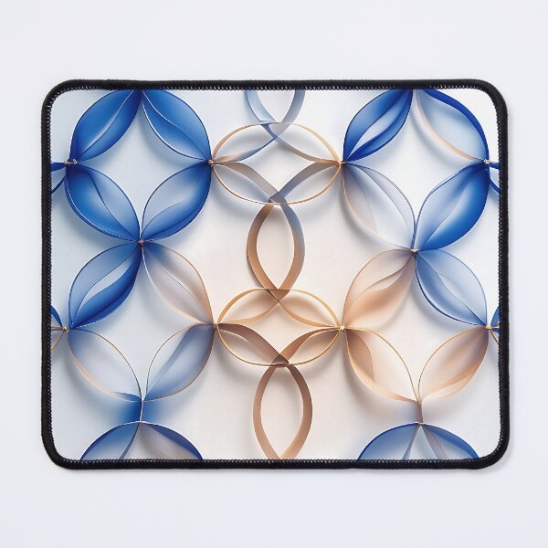 Item preview, Blue Petals – Elegant Geometric Pattern designed and sold by Driftees027.