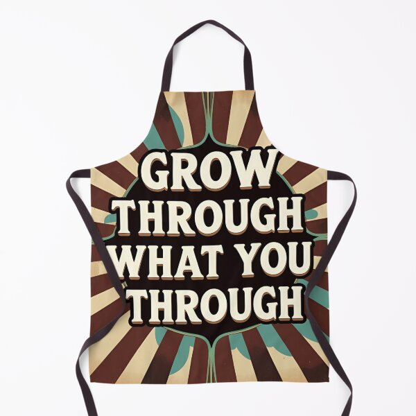 Item preview, Grow Through What You Go Through – Botanical Retro Sun designed and sold by ASKprints.