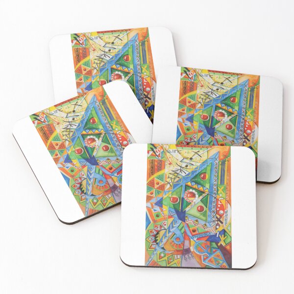 Item preview, Berber Abstract Energy – Amazigh Tribal Color Symphony designed and sold by salimarts5dz.