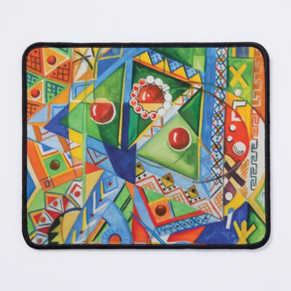 Item preview, Berber Abstract Energy – Amazigh Tribal Color Symphony designed and sold by salimarts5dz.