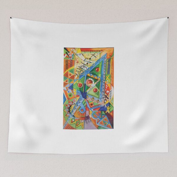 Item preview, Berber Abstract Energy – Amazigh Tribal Color Symphony designed and sold by salimarts5dz.