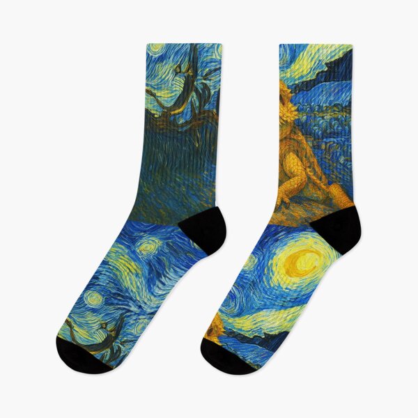 Item preview, Bearded Dragon Admiring Moon Starry Night Van Gogh Funny designed and sold by d247.