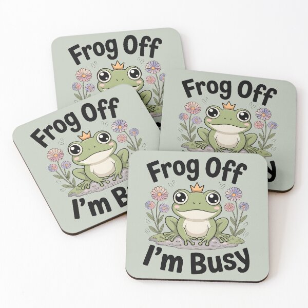 Item preview, Frog Off I’m Busy – Funny Lazy Frog Saying designed and sold by lalasine.story.