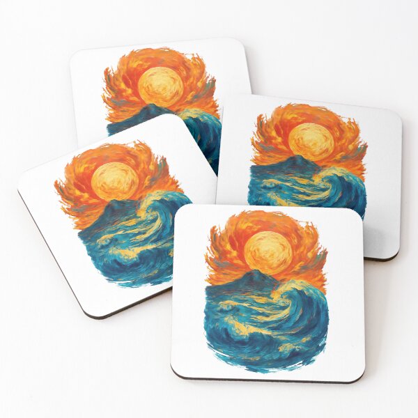 Item preview, Fiery Sunset Waves designed and sold by FBA.