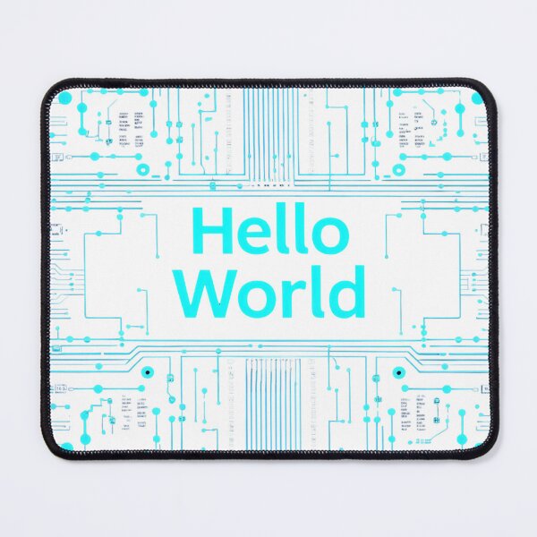 Item preview, Hello World – Coding Blueprint Art AI designed and sold by ASKprints.