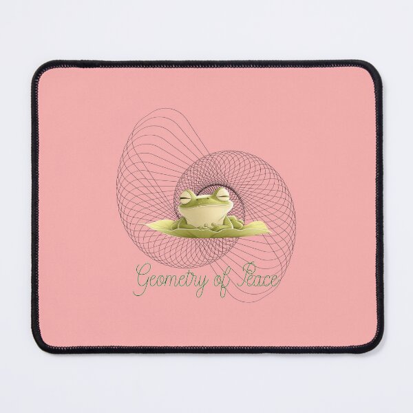 Item preview, Geometry of Peace – Meditative Frog & Sacred Spiral Art designed and sold by OskArt design.