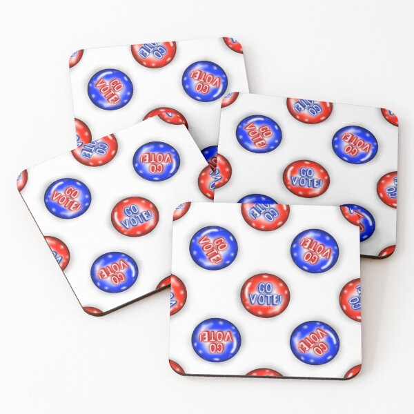 Item preview, Go Vote Pins designed and sold by HB Loves Crafts.