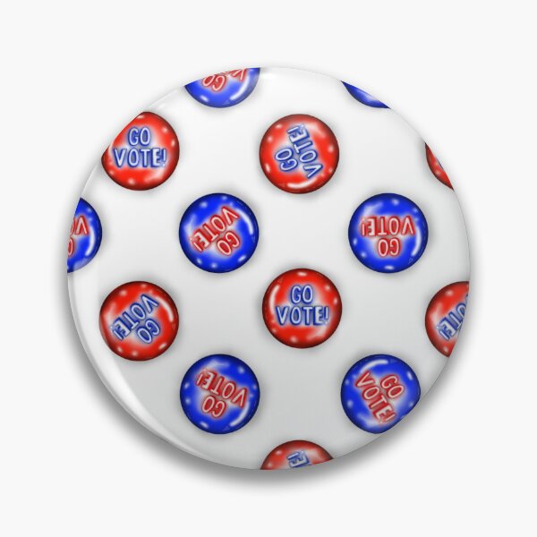 Item preview, Go Vote Pins designed and sold by HB Loves Crafts.