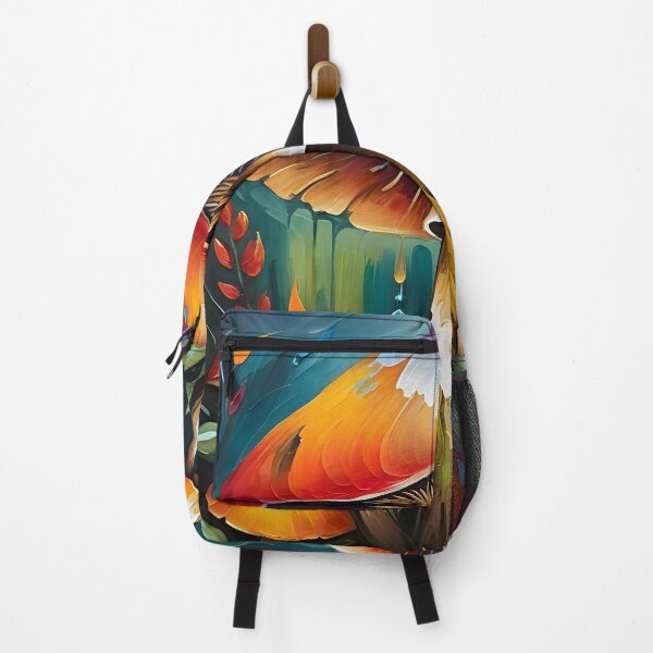 Item preview, Rainbow-Crowned Mushroom – A Lush Forest Fantasy designed and sold by BrushRushX.