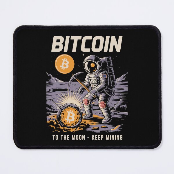 Item preview, Bitcoin To The Moon Astronaut Mining Crypto Currency Design designed and sold by Serbin.