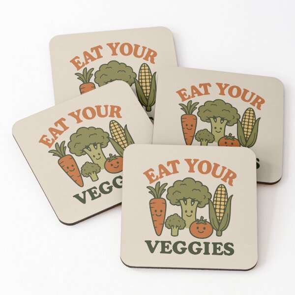 Item preview, EAT YOUR VEGGIES - Vintage - Humor - Happy Vegetables designed and sold by Darling DeDe.