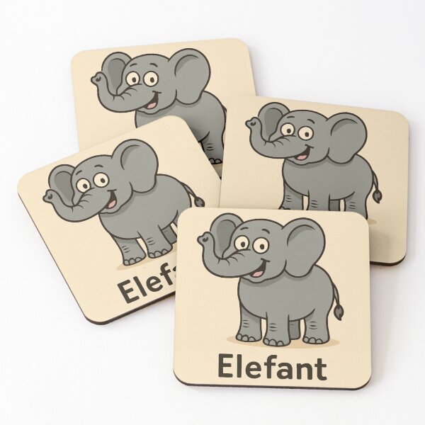 Item preview, Cute Elephant Cartoon – “Elefant” designed and sold by ZlobivyZajac.