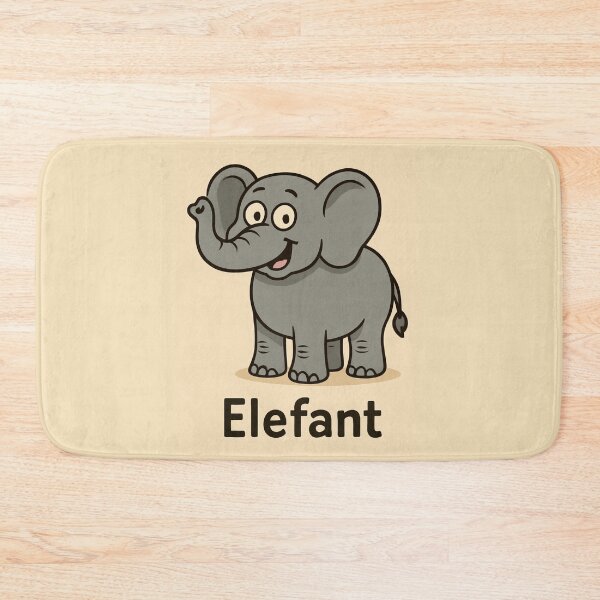 Artikelvorschau, Süßer Elefant Cartoon – „Elefant“ entworfen und verkauft von ZlobivyZajac.