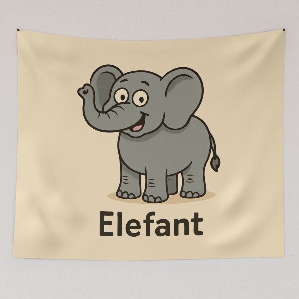 Artikelvorschau, Süßer Elefant Cartoon – „Elefant“ entworfen und verkauft von ZlobivyZajac.