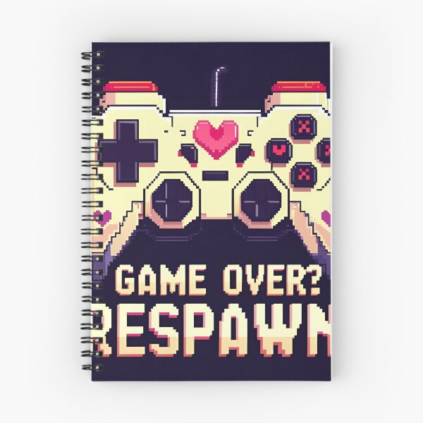 Aperçu de l'œuvre Fin de partie ? Respawn – Humour Pixel Gamer créée et vendue par ASKprints.
