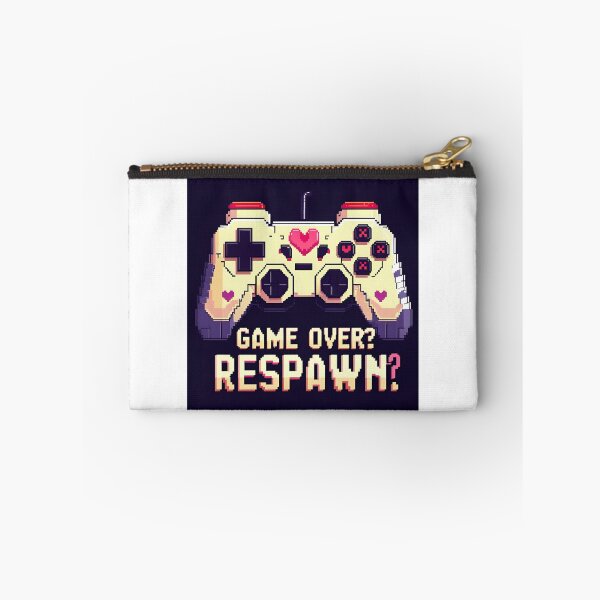 Item preview, Game Over? Respawn – Gamer Pixel Humor designed and sold by ASKprints.
