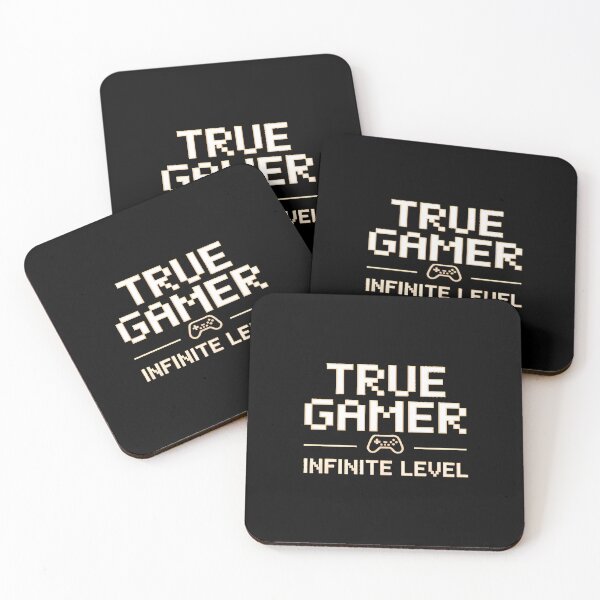 Item preview, True Gamer – Infinite Level Minimalist Pixel Typography designed and sold by AV.