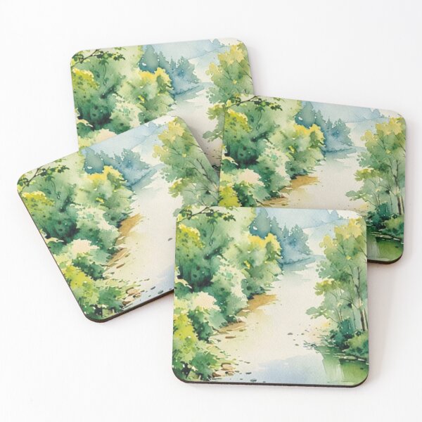 Item preview, Mountain River Serenity designed and sold by MoxisWatercolor.