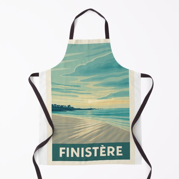 Item preview, Finistère – Vintage illustrated seaside poster designed and sold by Tyboutik.