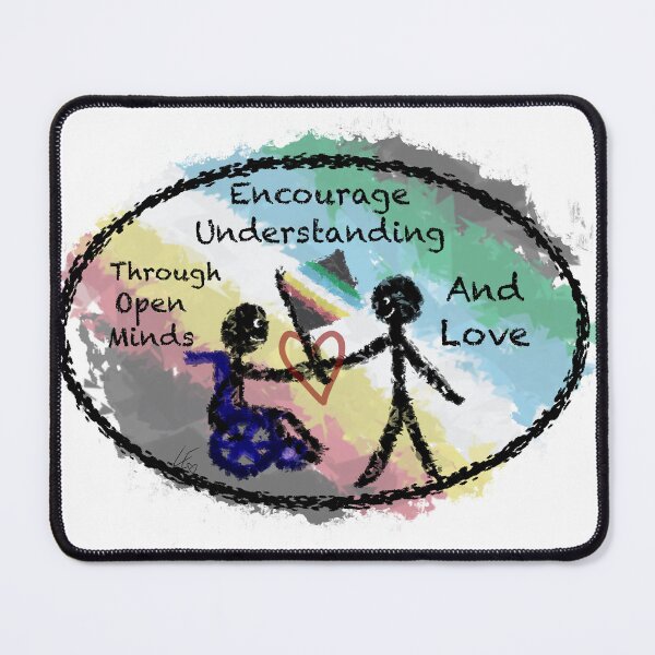 Item preview, Encourage Understanding- Disability flag designed and sold by LaurenEhretArt.