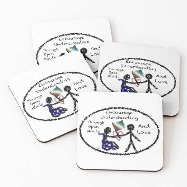 Item preview, Encourage Understanding Disability white designed and sold by LaurenEhretArt.