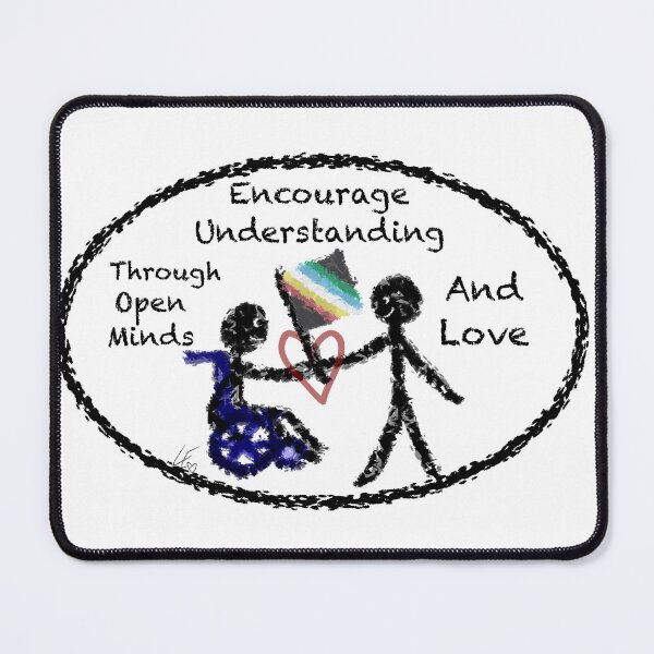 Item preview, Encourage Understanding Disability white designed and sold by LaurenEhretArt.