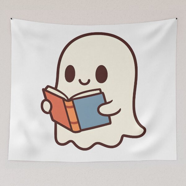 Item preview, ghost reading book designed and sold by Uglyandcute.
