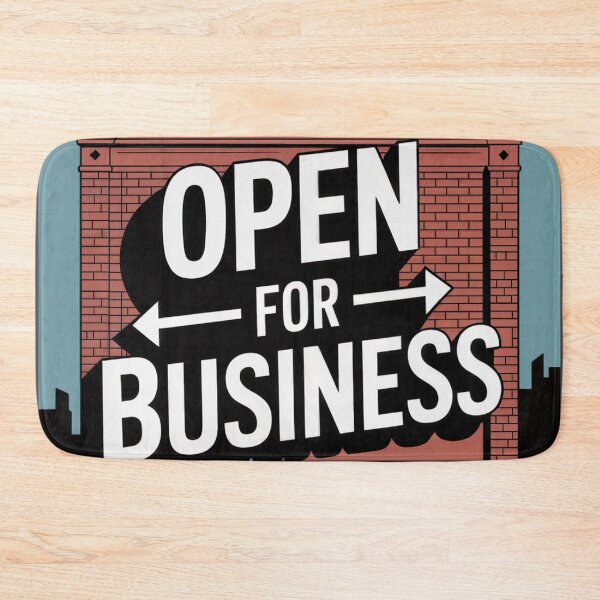 Item preview, Open for Business Storefront Design designed and sold by ShadowAndSlate.