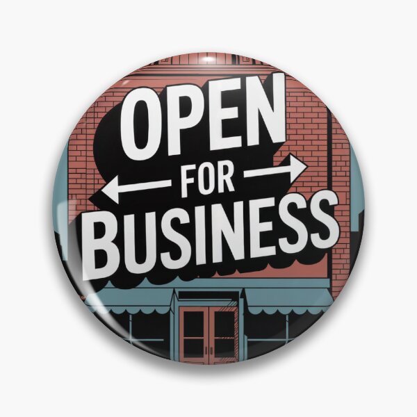 Item preview, Open for Business Storefront Design designed and sold by ShadowAndSlate.