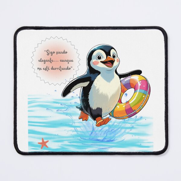 Item preview, Penguin running towards the sea with his float designed and sold by lunadesignsmoon.