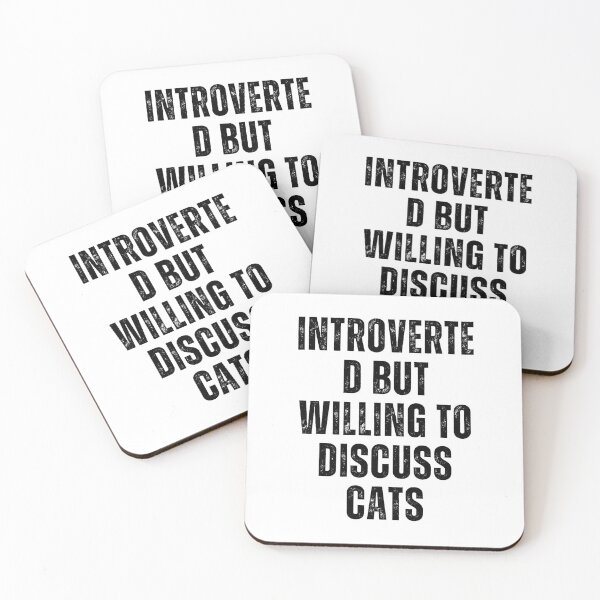 Item preview, Introvertido pero dispuesto a hablar de gatos. designed and sold by matjaralbalad.