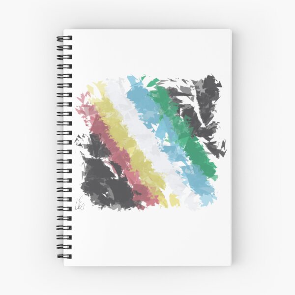 Item preview, Abstract Disability Flag 3 designed and sold by LaurenEhretArt.