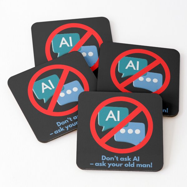 Item preview, Don’t Trust AI – Trust Your Old Man designed and sold by D-Ave Magic Store .