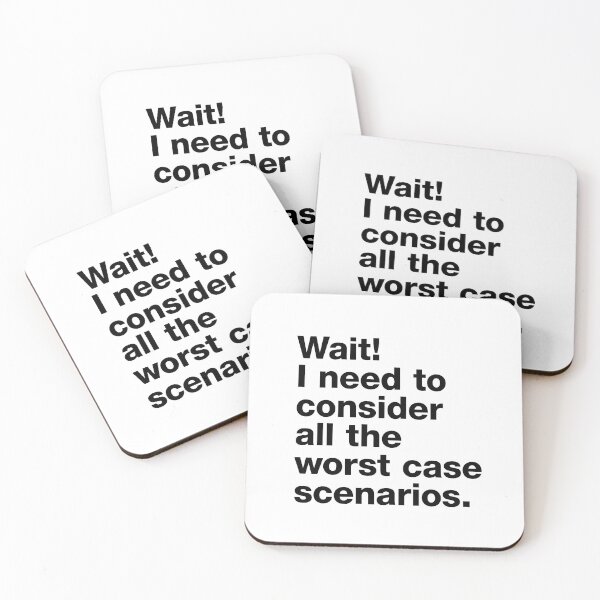 Item preview, Anxious Thought Spiral Mental Health Quote designed and sold by FoxWink Inc.